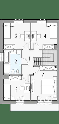 Milan 1 - bliźniak - Rzut piętra