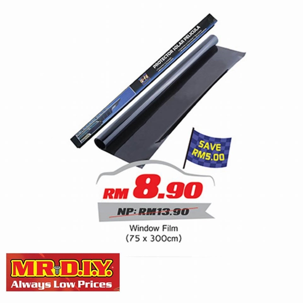 Tinted cermin murah dari Mr DIY