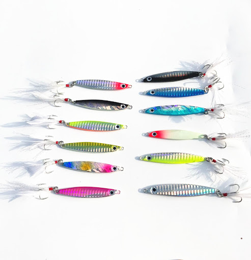 Title 3, Feather Hook Sequins Lure Bait for Effective Fi...