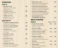 Hami Asto menu 1