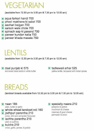 Aqua - Sun N Sand Hotel menu 6