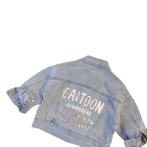 Title 1, Girls Spring Denim Jacket Fashion Girls Sprin...