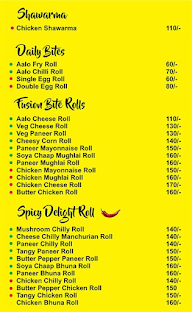 Krazy Rolls menu 1