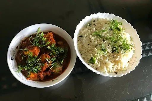 Rice With Butter Paneer Masala