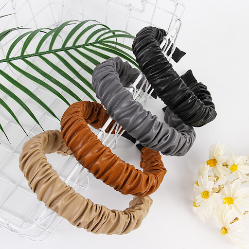 Title 7, Folded Headband High-End Leather Simple and Ver...