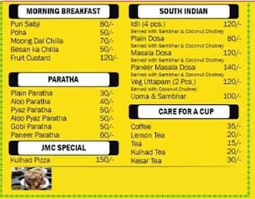 Jay Shree Millet Cafe menu 