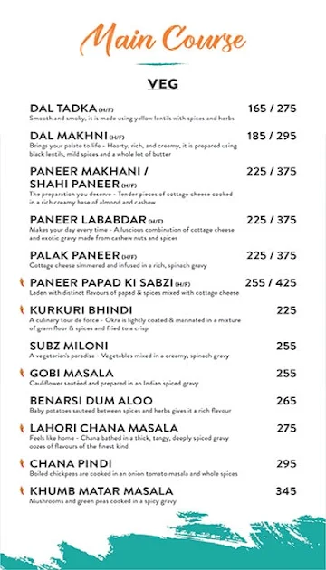 Number 5 - Curries and Grills menu 