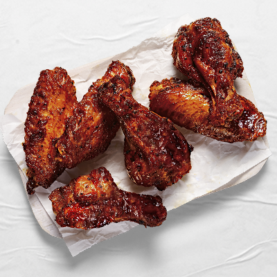 BBQ Baked Chicken Wings (6 Pcs)