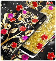 Gold rose live wallpaper Screenshot