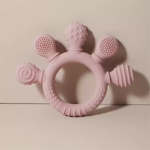 Palm Teether Light Pink