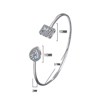 Title 7, Fashion Sweet Square Zirconium Diamond Bracelet...
