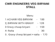 Cwr Engineers Veg Biryani menu 2