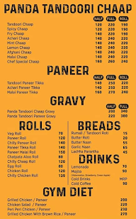 Momo Panda menu 1