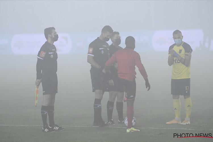 Le brouillard a eu raison du match opposant Seraing à l'Union : "Impossible de voir mes assistants après la pause"