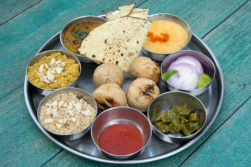 Dal Bati Churma Thali Meal