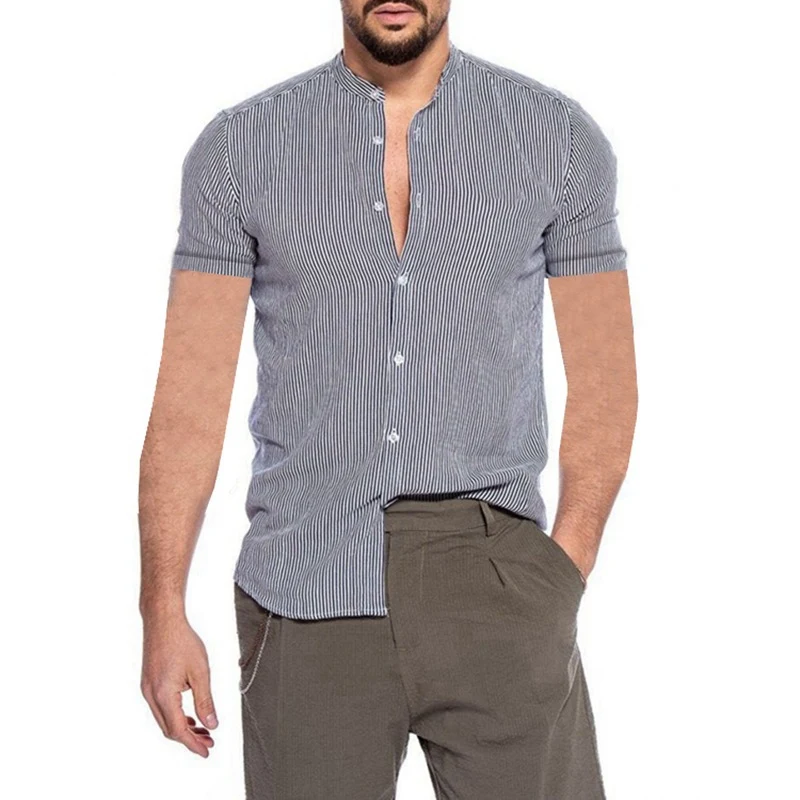 Title 4, Nueva Camisa Estampada para Hombre Manga Corta ...