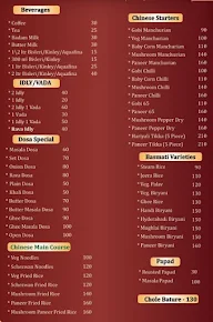 SKS Veg Corner menu 2