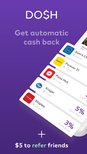 Dosh Save Money Get Cash Back When You Shop Apps On - 