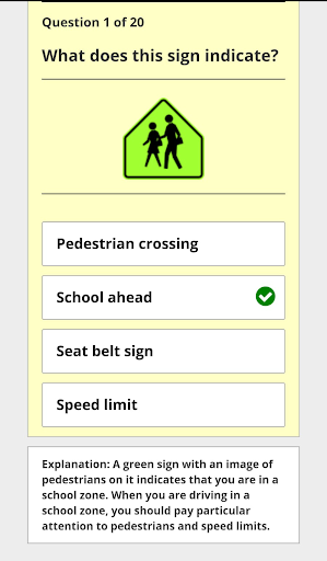 Alabama DMV Permit Test Practice