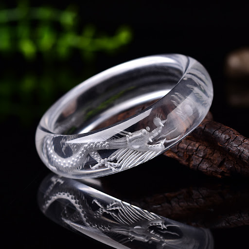 Title 5, Womens Fashion Natural White Crystal Dragon An...