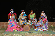 Sitting front: Makhadzi Grace Rambuda and Rambuda Nyawasedza Cynthia. Back row:  Rambuda violet, Rambuda Annah, Rambuda Brenda, Rambuda Masindi and  they are dressed in Minwenda.