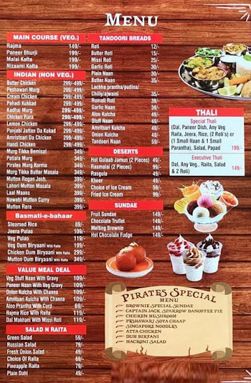 Pirates Of Punjab menu 