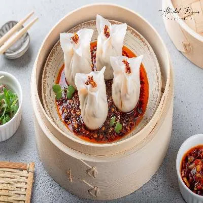 Veg & Chilli Oil Hargao Dimsum (6 Pc)