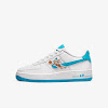 air force 1 x space players white / white / light blue fury