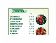 Marakkaar Biryani menu 1