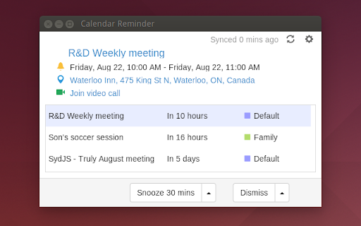 Owl Reminder for Google Calendar™