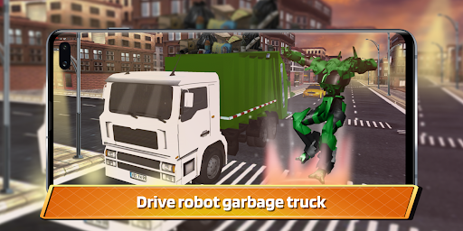 Garbage Truck Driving: Transformer Robot Cleaner