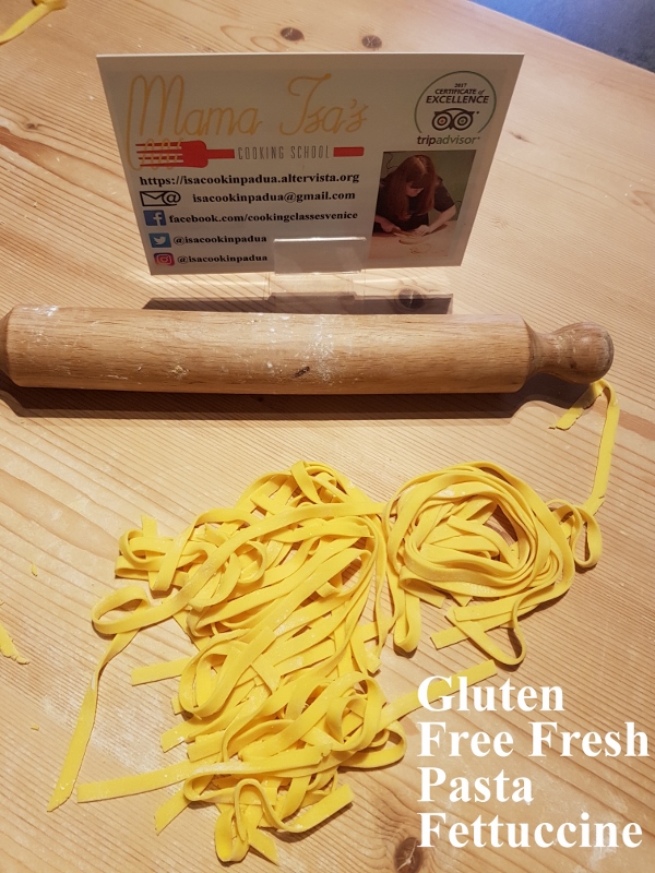 Gluten free pasta class in Italy