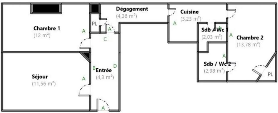 Vente appartement 3 pièces 54.24 m² à Paris 14ème (75014), 545 000 €