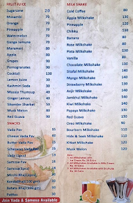 Sainath Juice Senter menu 6