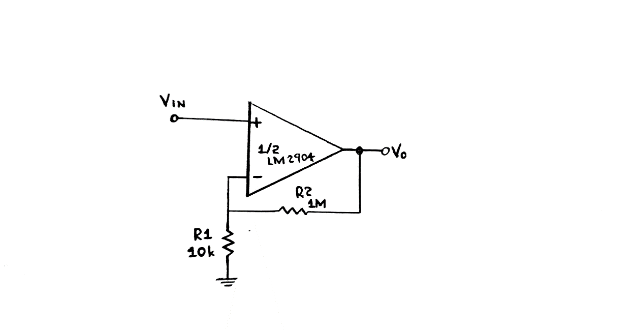 Circuit diagram involving LM2904 IC 