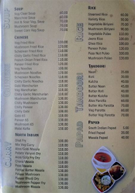 Thendral Restaurant menu 3