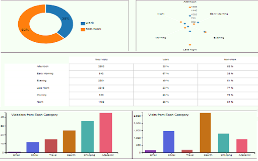 BHVis:Visualization of your browsing habits