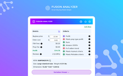 Fusion Analyzer: Smart Buying Made Simple