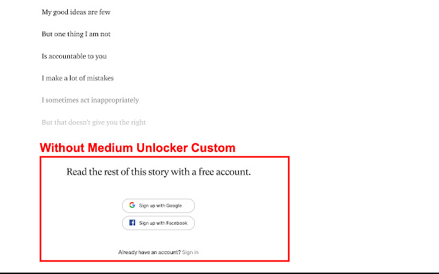 Medium Unlocker Custom