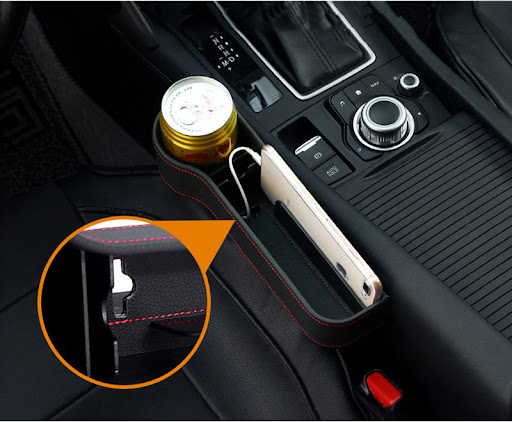 Title 4, PU Car Organizer Seat Gap Storage Box Car Seat ...