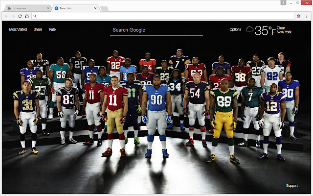 Nfl Football Super Bowl Champions New Tab