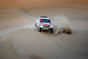 South Africa's Giniel de Villiers in action during the 2019 Dakar Rally.