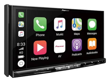 Pioneer 2DIN Navigation med kapacitiv skrm, HDMI