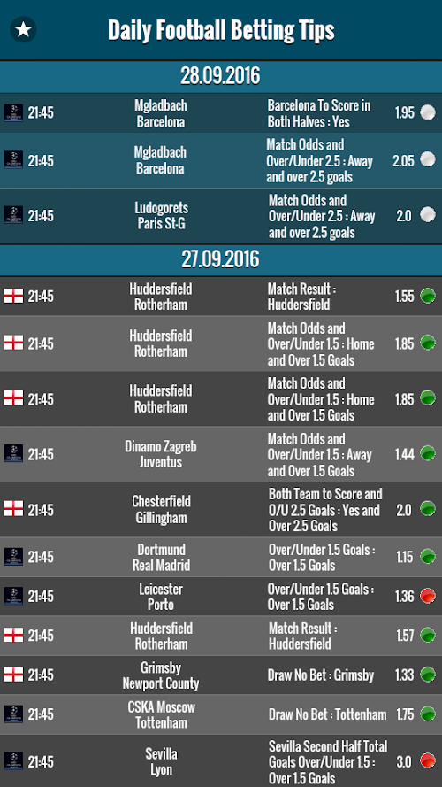 Android application Daily Football Betting Tips screenshort