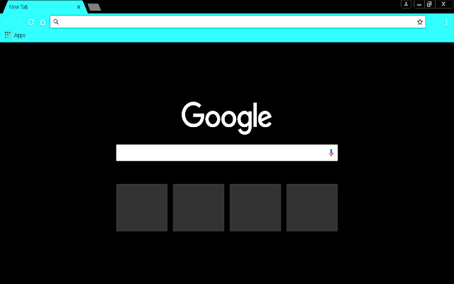 Aqua toolbar in dark chrome extension