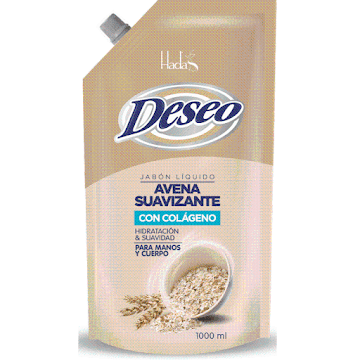 Jabón Líquido Deseo Antibacterial Avena Con Colágeno x 1000 ml  