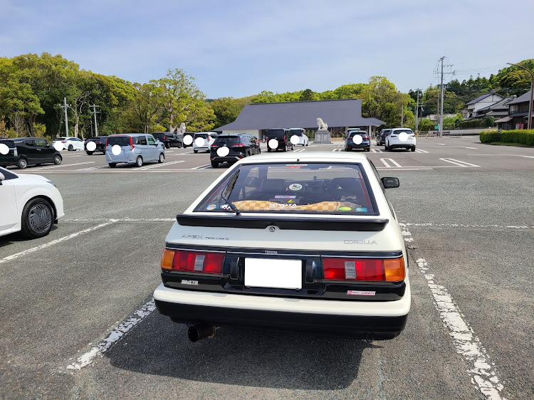 カローラレビンのドライブ・レビン・レンゲ畑・洗車・宗像大社に関するカスタム事例の投稿画像1枚目