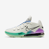 lebron 17 low spruce aura/racer blue/sail/black