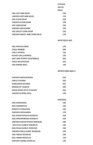 Indi Yum menu 