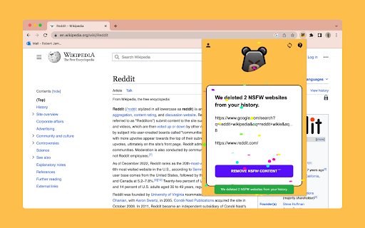 Incognito Bear: Pembersih Sejarah Penyemak Imbas Anda